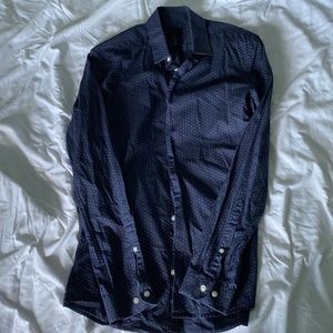 H&M Navy Polka Dot Shirt